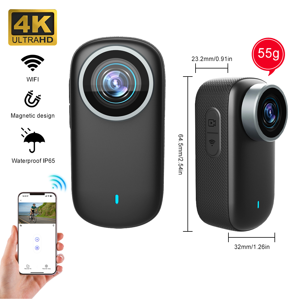 Photographic Memory - Wi-Fi 4K Мини-камера для большого пальца